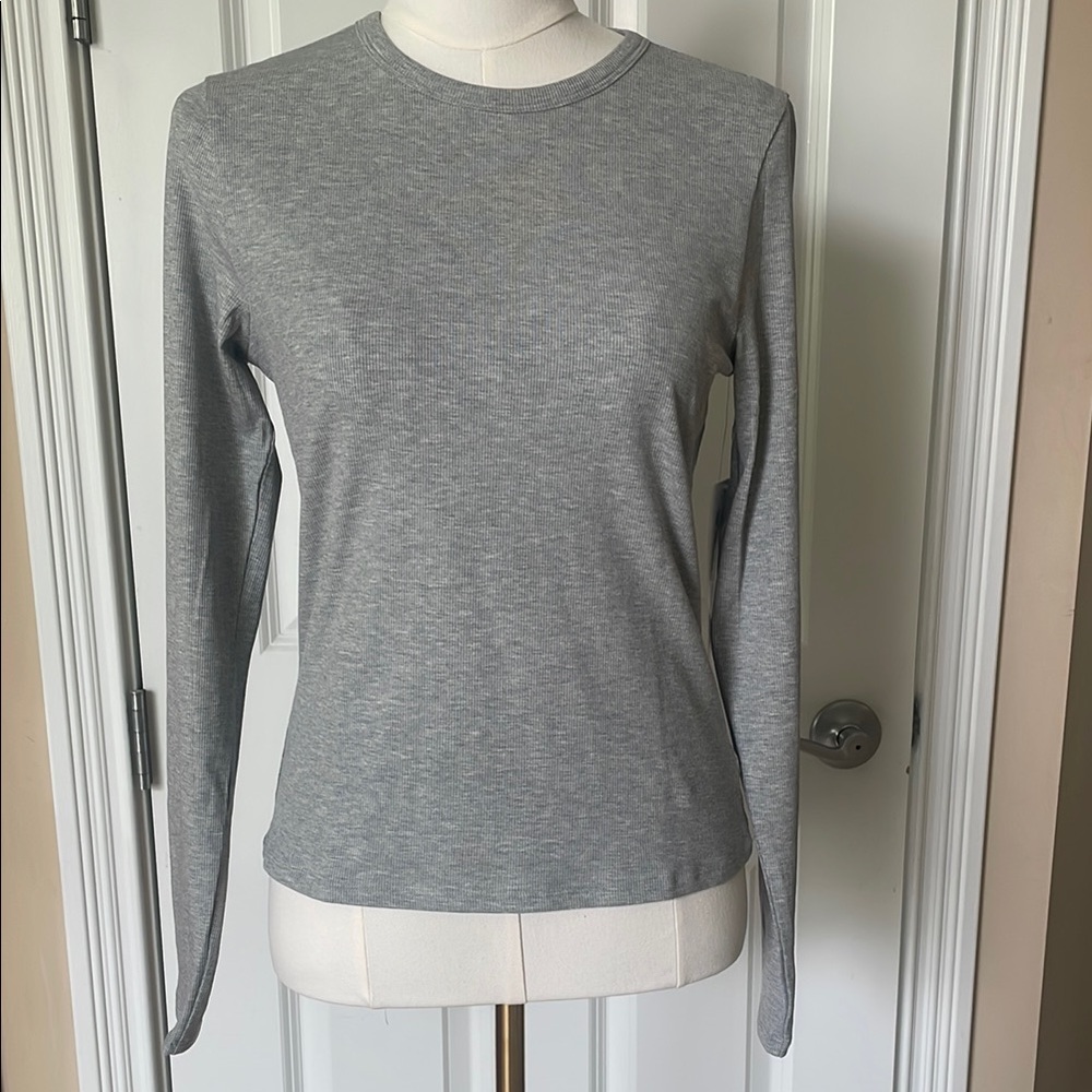 Athleta Signature Rib Long Sleeve Crew Top - NWT!